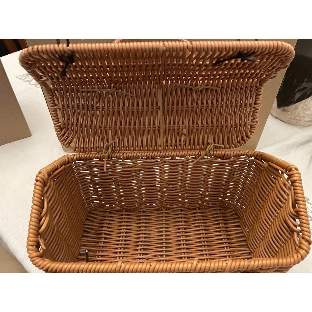 Vintage Style Woven House Purse Cottagecore Basket Bag Fairycore Boho Picnic